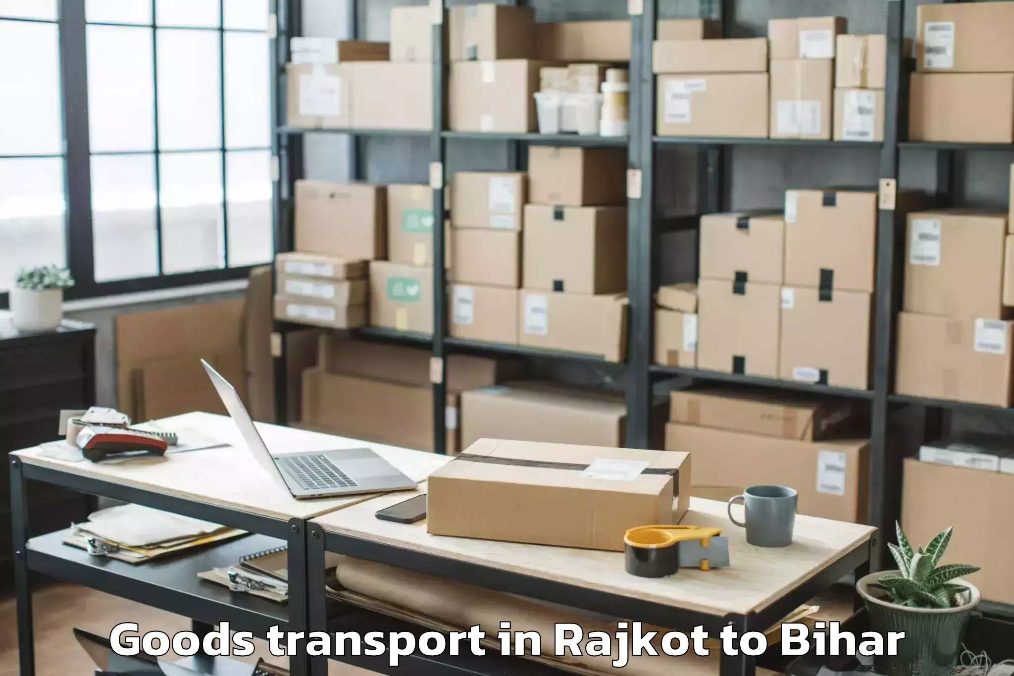 Trusted Rajkot to Bihariganj Goods Transport